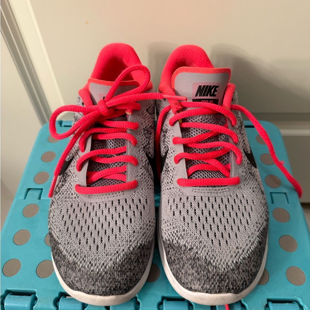 Nike Pink and Gray Athletic Shoes